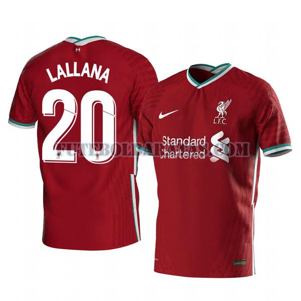 camisa adam lallana 20 liverpool 2020-2021 home - vermelho homens