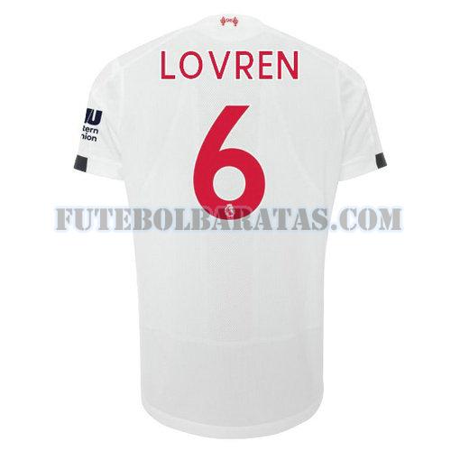 camisa lovren 6 liverpool 2019-2020 away - branco homens