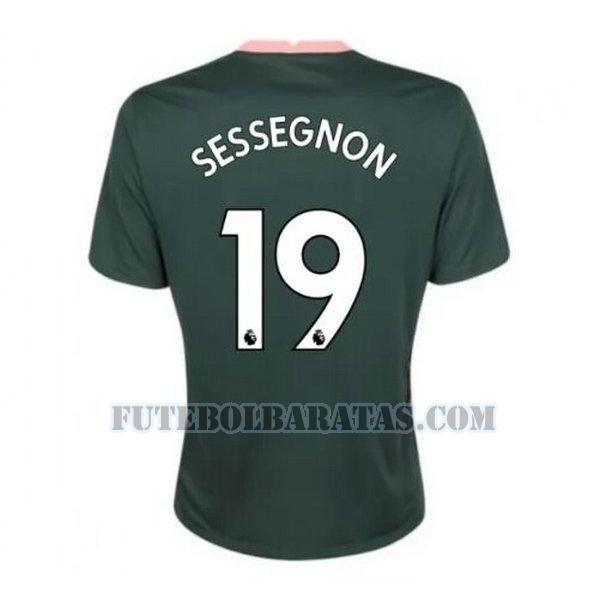 camisa sessegnon 19 tottenham hotspur 2020-2021 away - verde homens