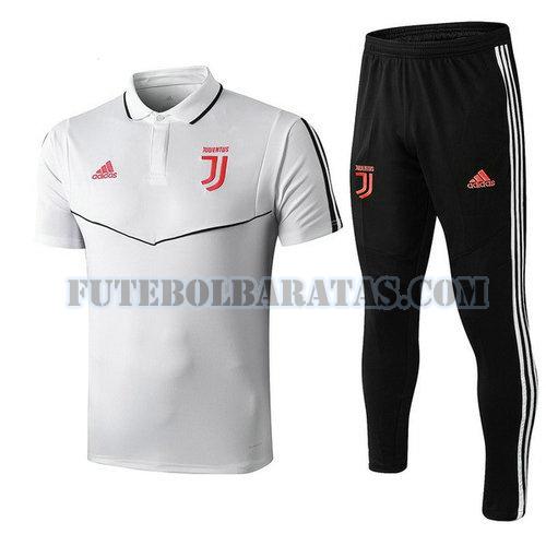 camiseta polo juventus 2019-2020 conjunto - vermelho preto homens