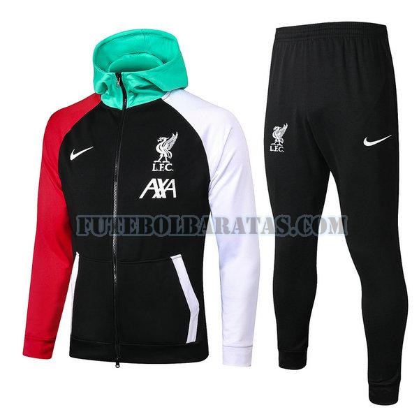 jaqueta liverpool 2021 22 conjunto - preto homens