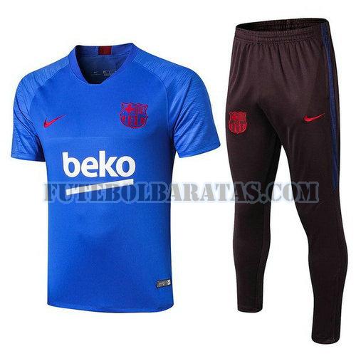 treinamento barcelona 2019-2020 conjunto - azul homens